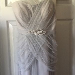 Grey bridesmaid dress